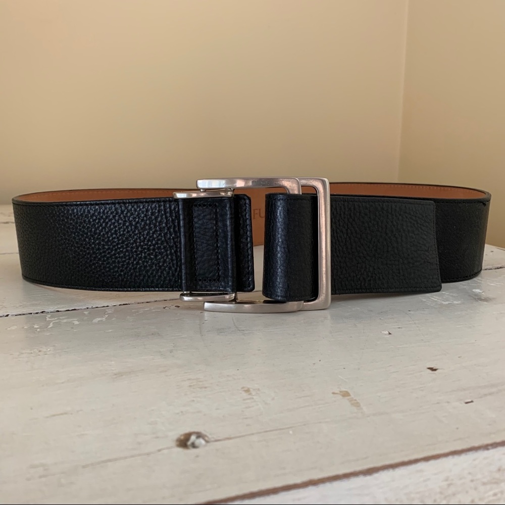 Fullum Black Leather Belt Canada